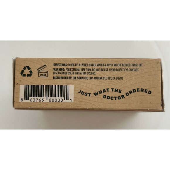 Dr. Squatch Mens Natural Soap Pine Tar Oatmeal & Sand Heavy Grit 5 Oz 4-Pack Han - Picture 5 of 6
